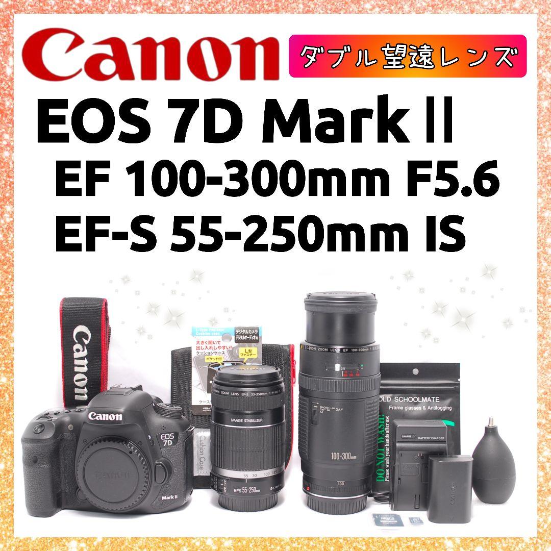 ❤即購入1000円OFF❤ キャノン 7D Mark Ⅱ ダブル望遠レンズ