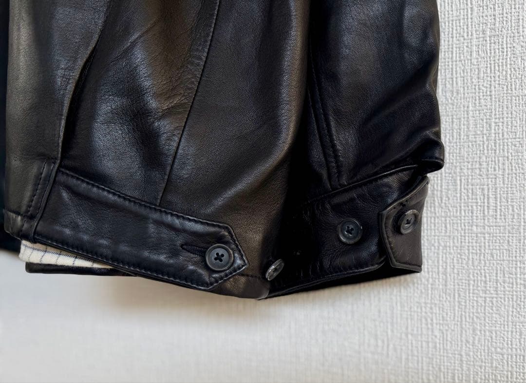 超スペシャル 90s ラルフローレン レザー ジャケット XXL ブラック 黒