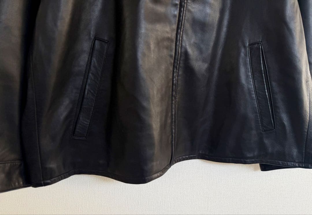 超スペシャル 90s ラルフローレン レザー ジャケット XXL ブラック 黒