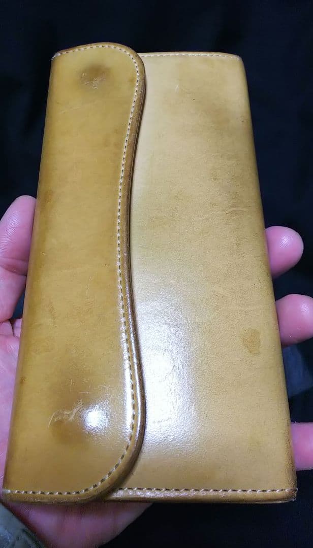 ワイルドスワンズ 長財布 wave サドルナチュラル 状態○
