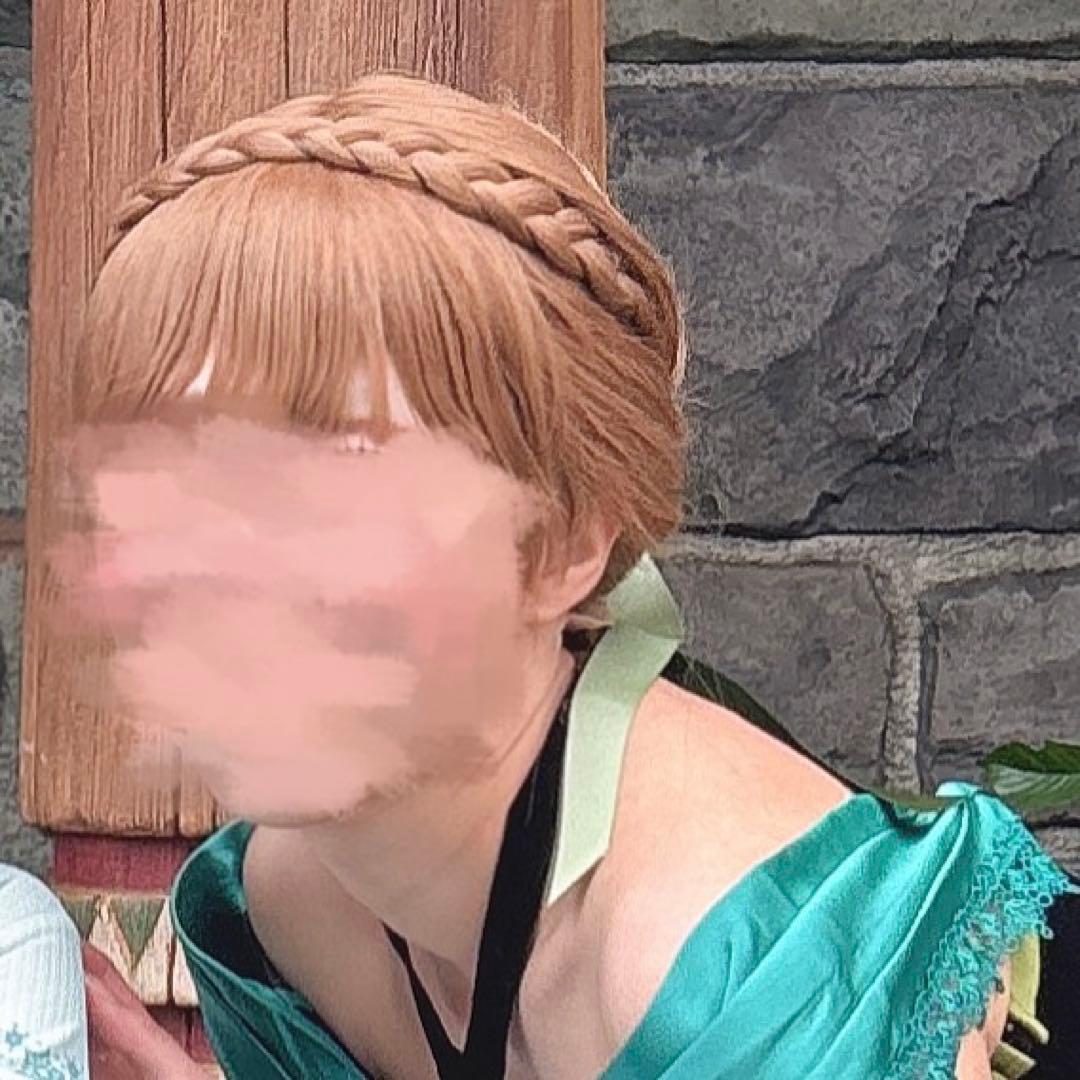 アナ　戴冠式　ウィッグ　ディズニー