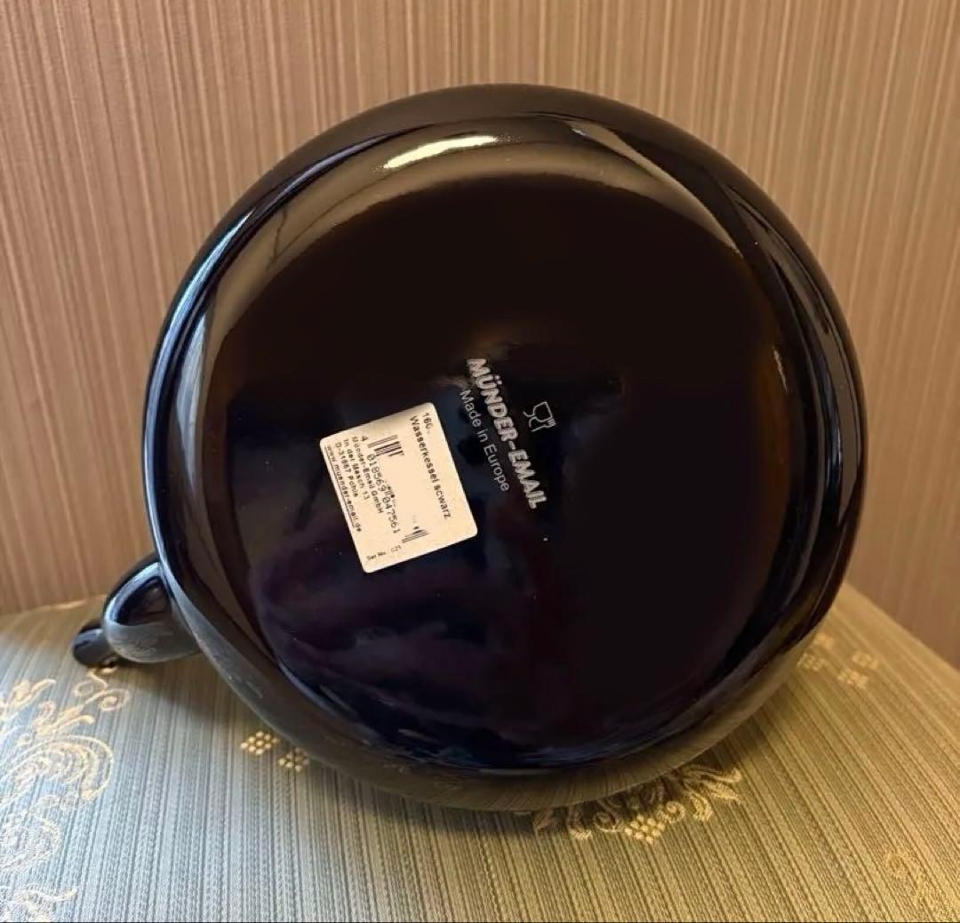 新品 ミュンダーエマイル やかん ケトル ブラック