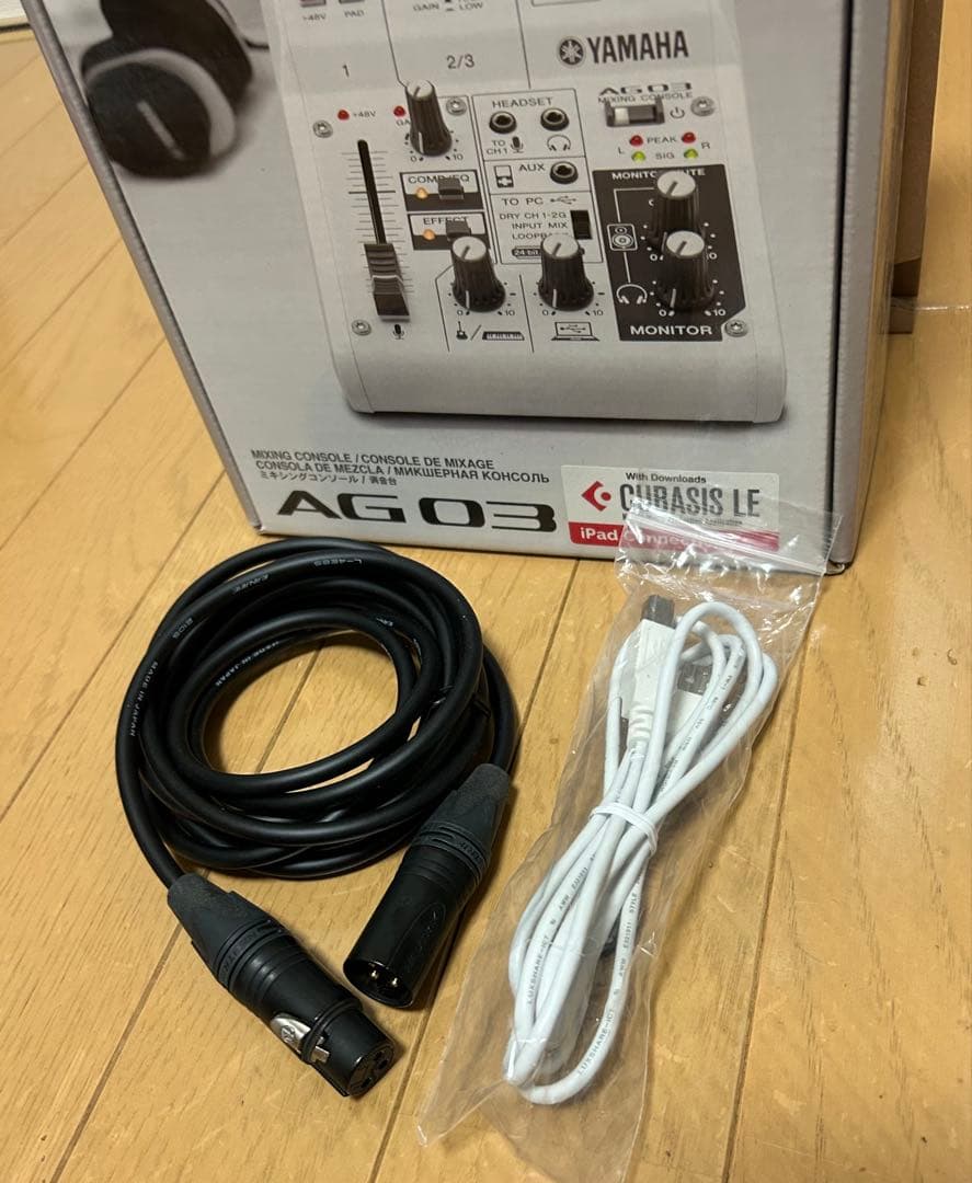 YAMAHA AG03 USBオーディオインターフェース + XLRケーブル
