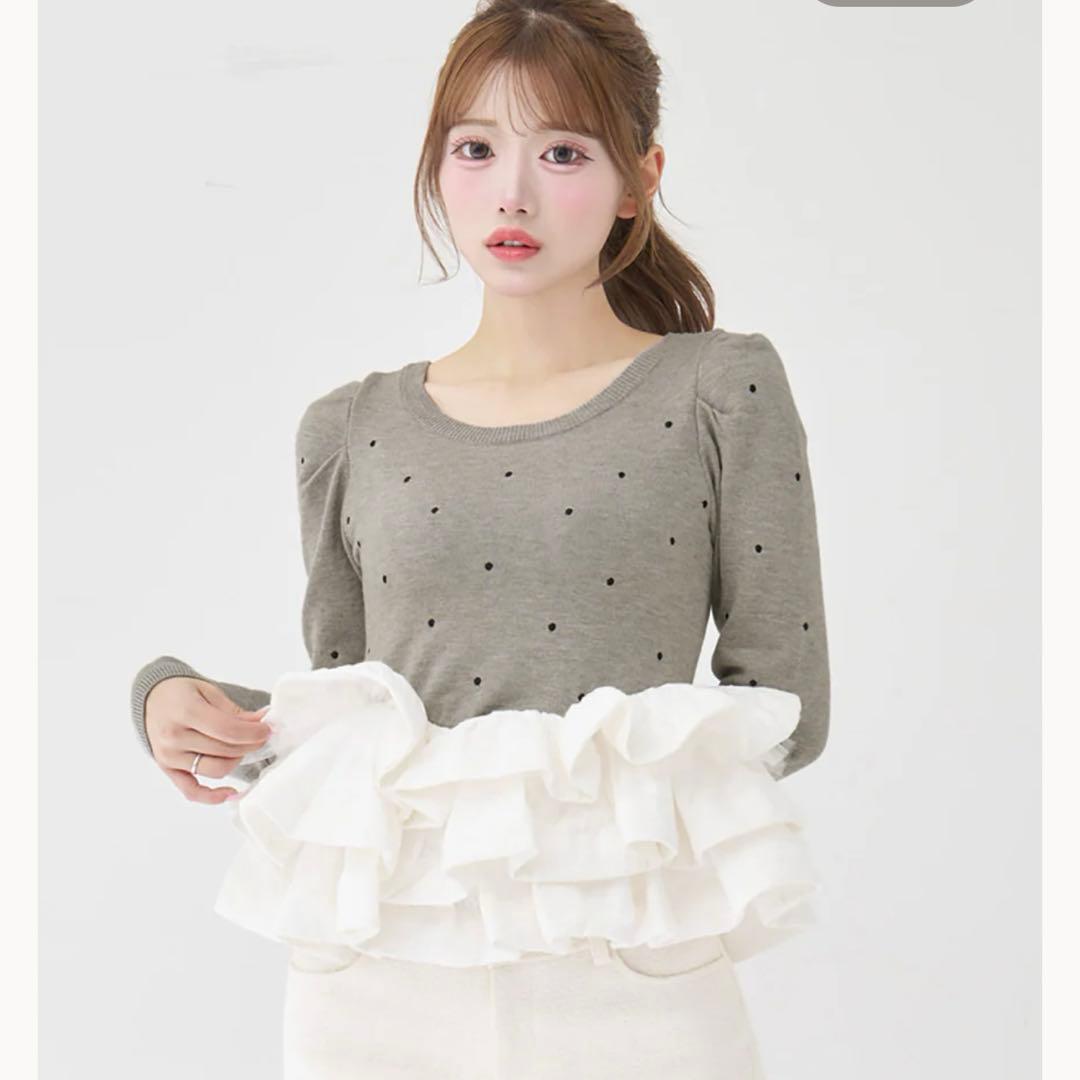 Darich ボリュームフレアニットチュニック