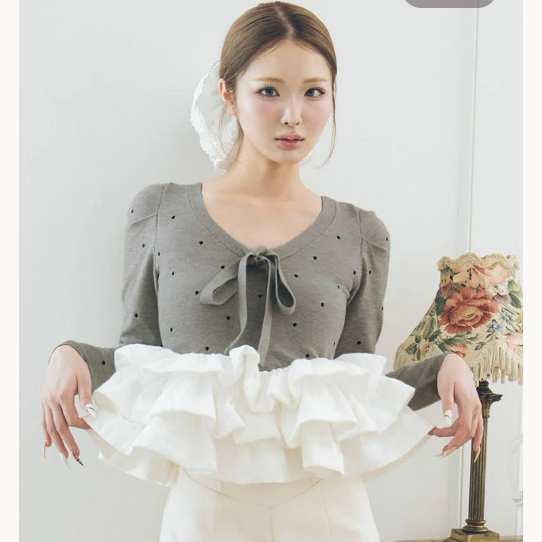 Darich ボリュームフレアニットチュニック