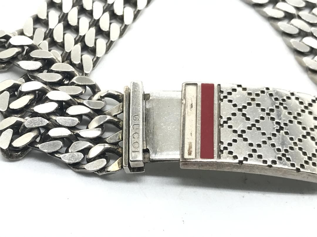 永*朗様 極希少 GUCCI 極太チェーン 3連 ブレスレット シェリーライン