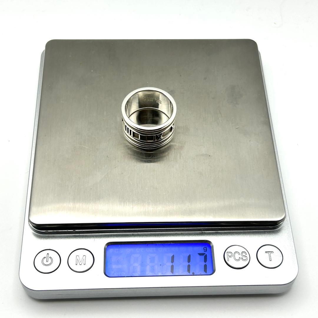 美品　ティファニー　アトラス　ワイド　リング　約20号　シルバー　925