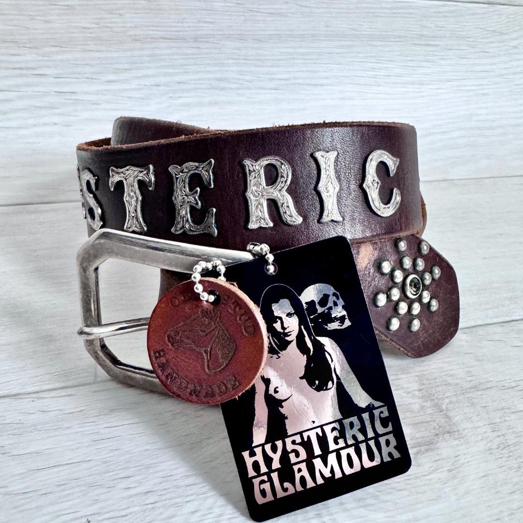 【定価52800円☆スワロフスキー】ヒステリックグラマー 本革 スタッズ ベルト