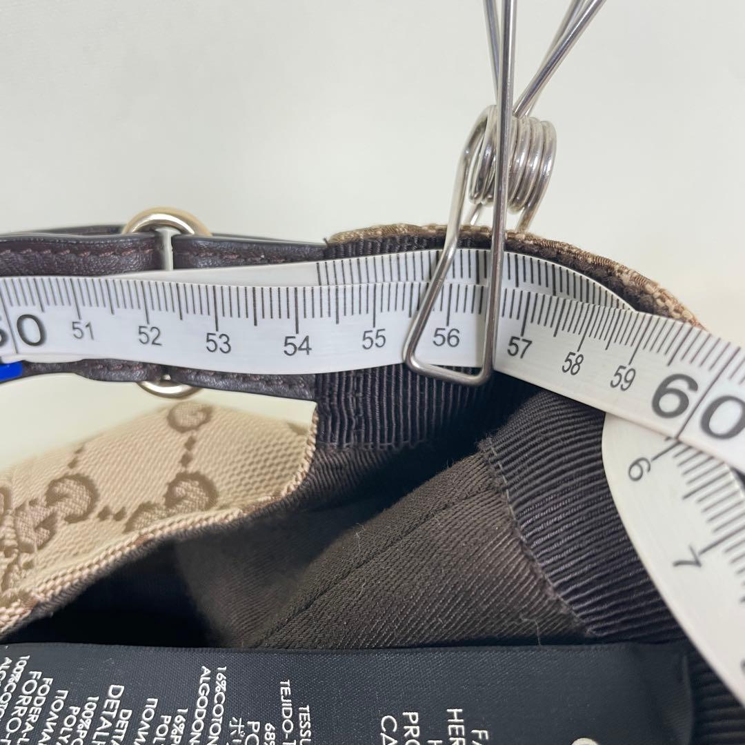 美品✨GUCCI グッチ キャンバス ベースボールキャップ シェリー GG