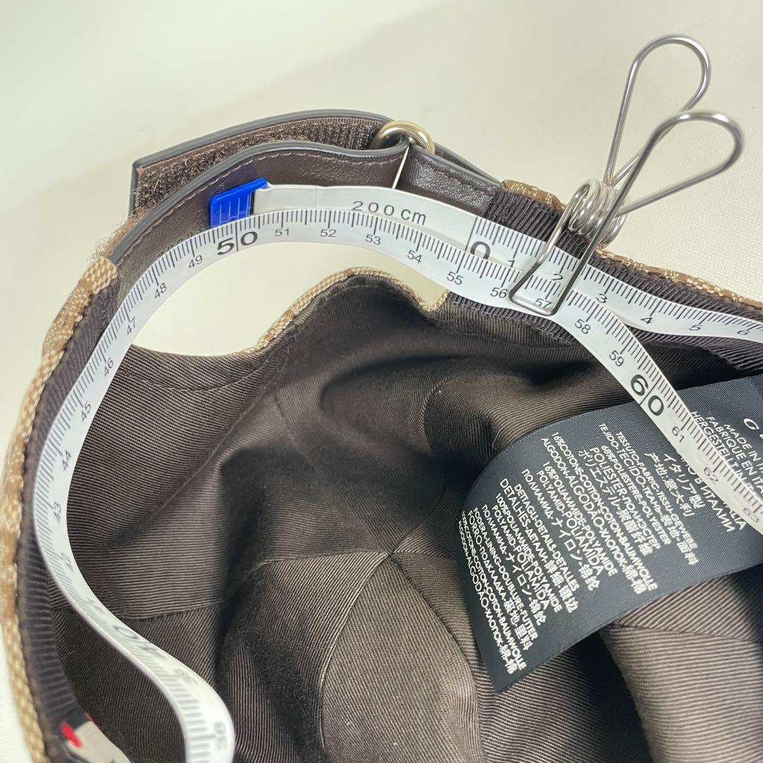 美品✨GUCCI グッチ キャンバス ベースボールキャップ シェリー GG