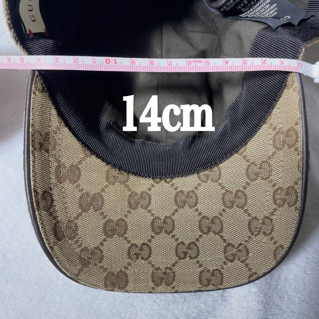 美品✨GUCCI グッチ キャンバス ベースボールキャップ シェリー GG