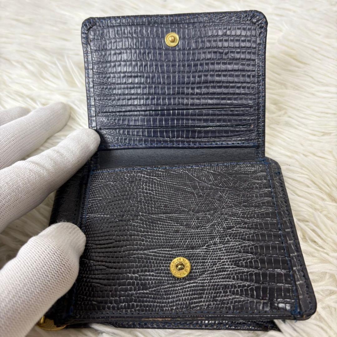 新品未使用✨GLEN グレンロイヤル　マネークリップ　リザード型押し