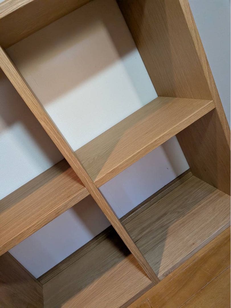 ■送料込■無印良品 スタッキングシェルフ 3×3 木製家具棚MUJI収納オーク材