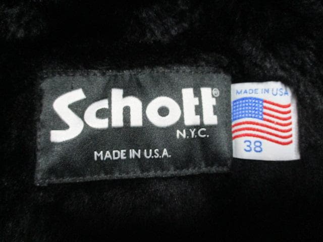 SCHOTT　６４１　ショット　シングル　ライダースジャケット　３８　USAーM