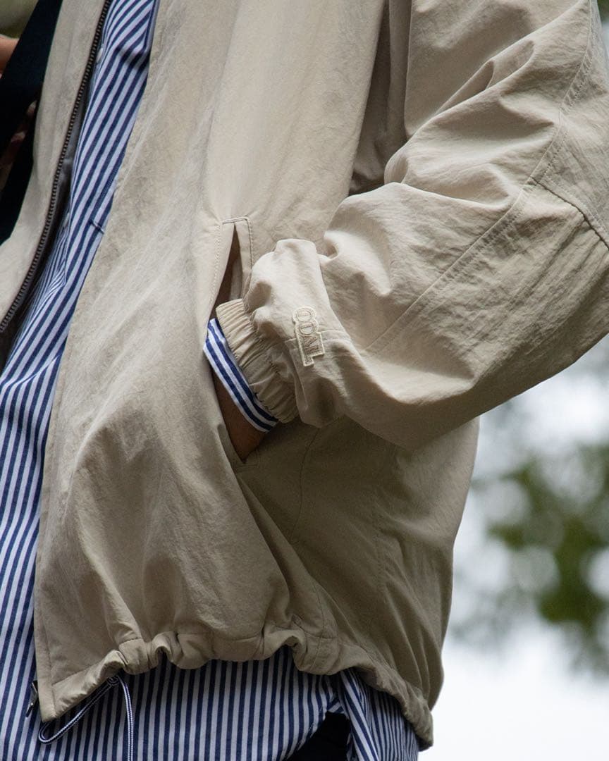 新品！定価3万5千nanamica リバーシブルジャケット S 白サンドベージュ