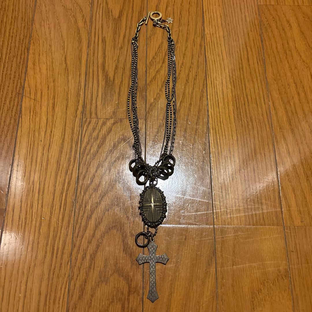 00s gunda cross necklace archive y2k v系