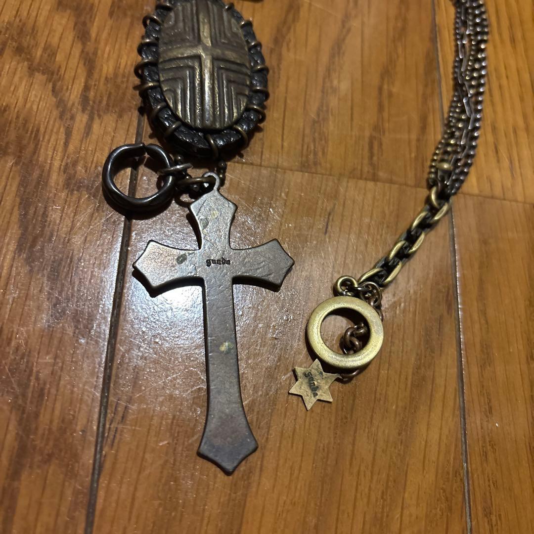 00s gunda cross necklace archive y2k v系