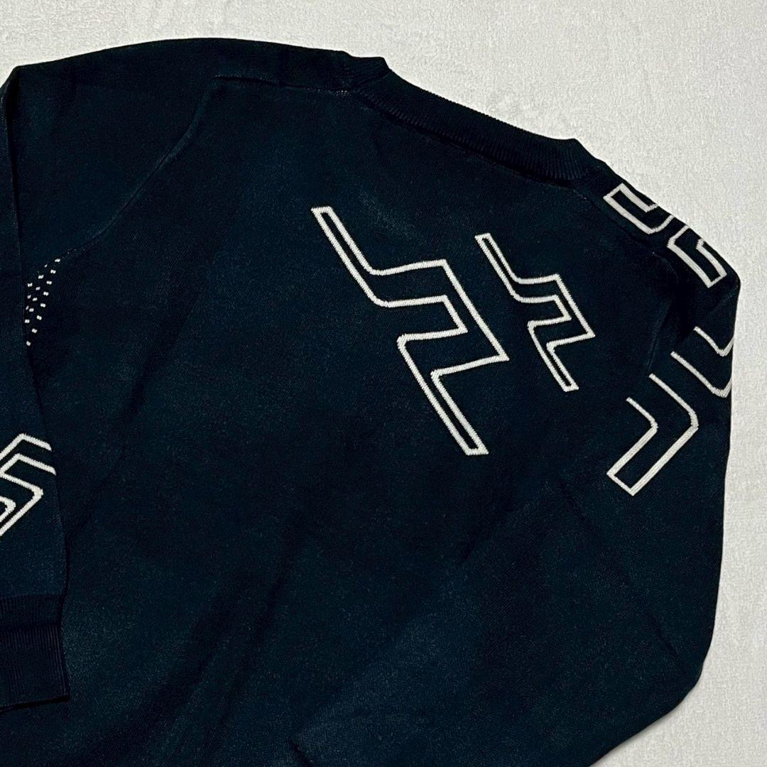 新品　J.LINDEBERG　ゴルフ　セーター　ネイビー　Ｌ　メンズ