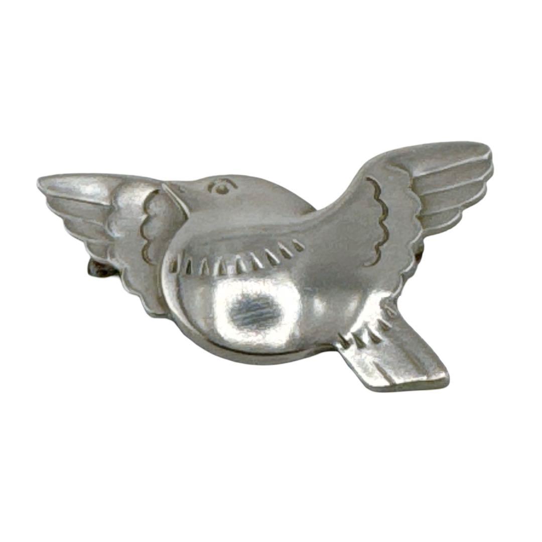 ジョージジェンセン ブローチ ピン バード 鳥 鳩 ハト ピジョン Sv925