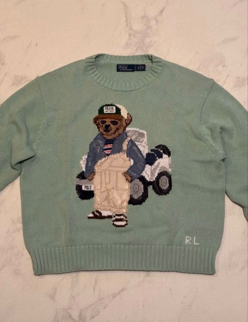 【美品】ポロベアニット