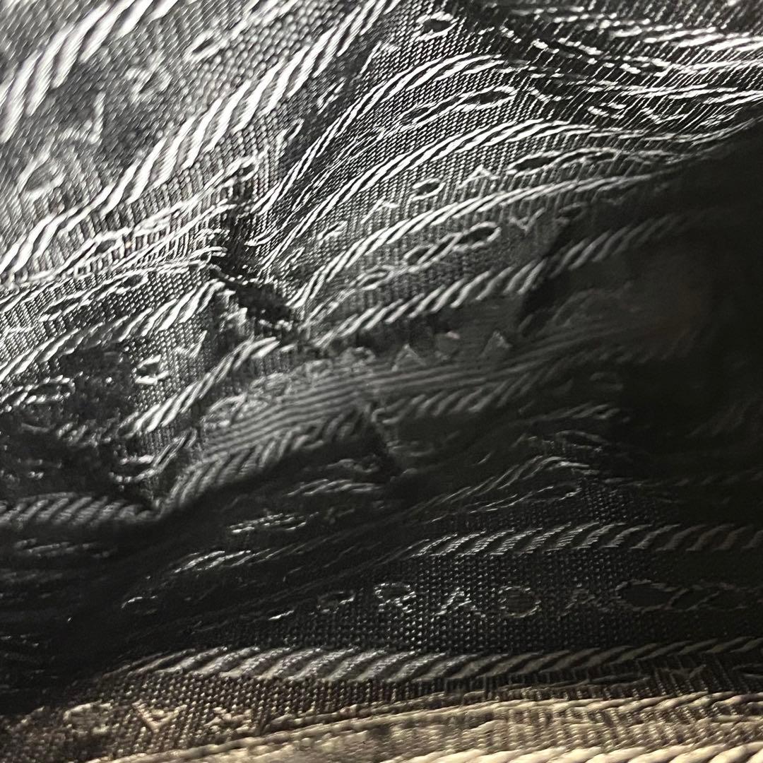 超希少✨ PRADA メッセンジャーバッグ 三角ロゴ 黒 ナイロン レザー
