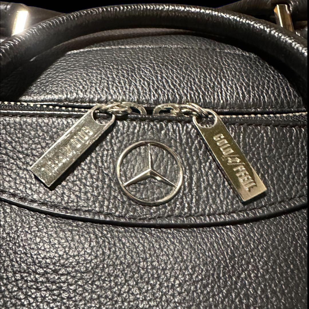 メルセデスベンツ×ゴールドファイル　コラボボストンバッグ　本革 牛革