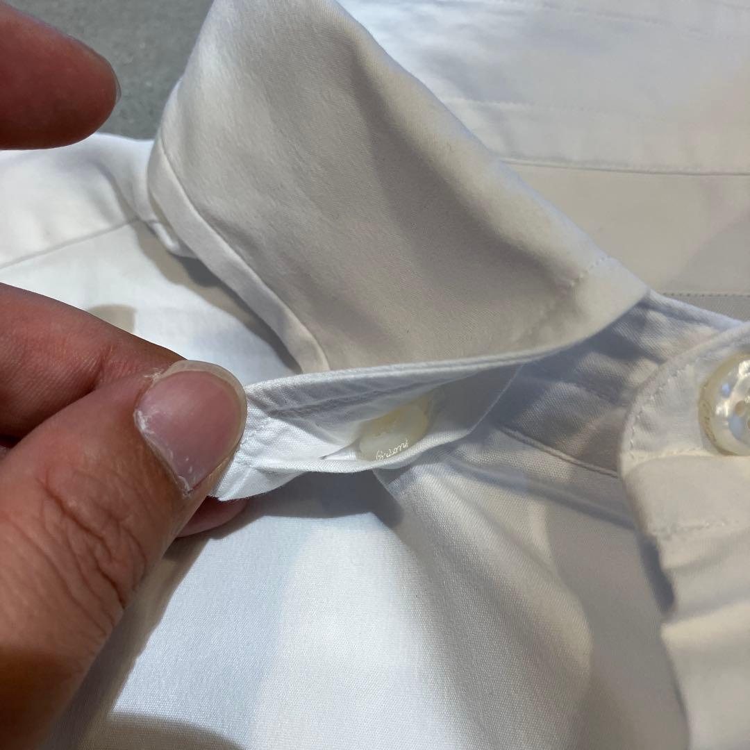 Brioni ドレスシャツ ストレッチ　ブリオーニ　イタリア製　ホワイト