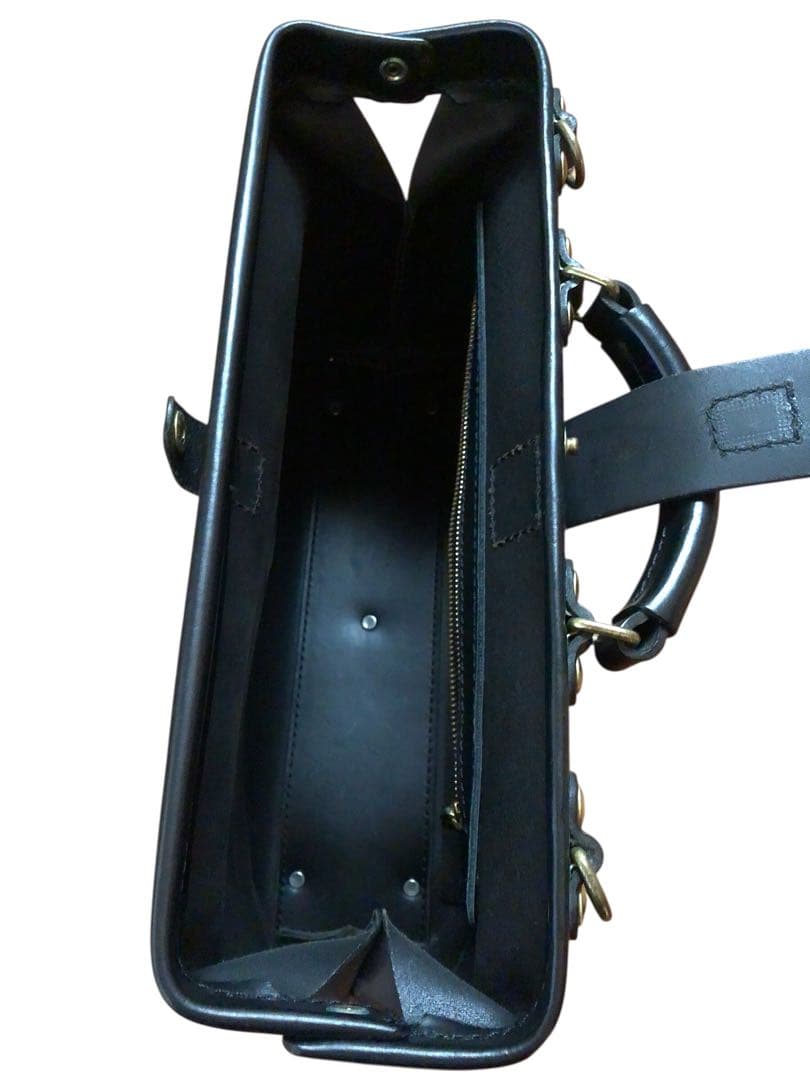 【カスタム多数】HERZ ソフトダレスバッグ 2way ショルダーバッグ 黒　鞄