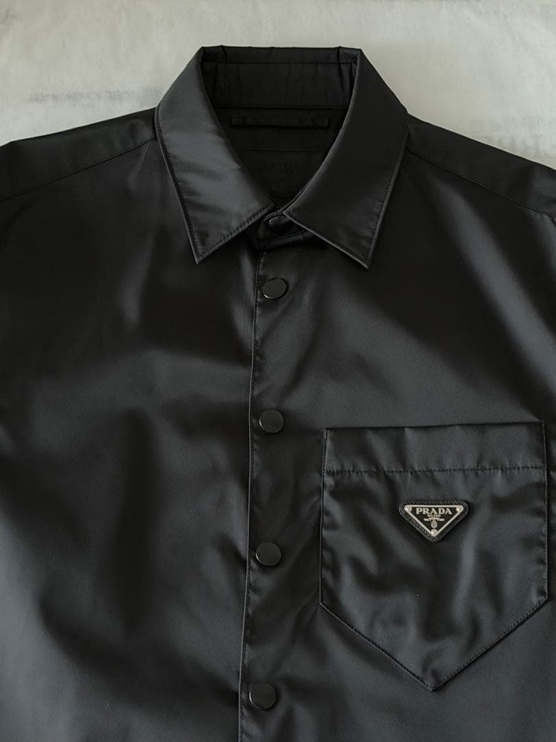 y*i様 PRADA　プラダ　Re-Nylonシャツ　黒　M　SC514