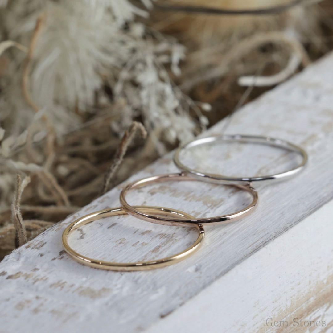 ＧＥＭ　ＳＴＯＮＥＳ　18金　リング　10号