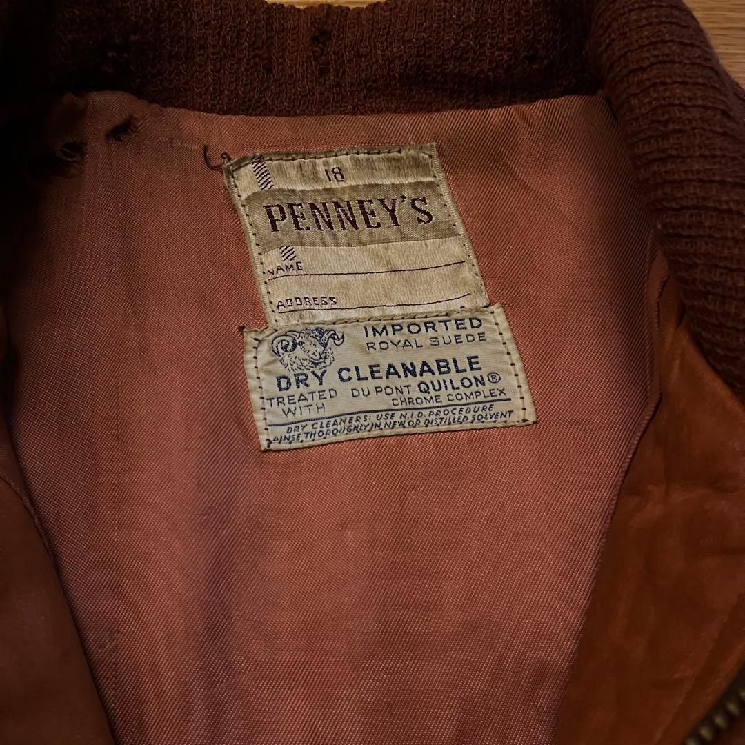 50s PENNYS ペニーズ ヌバック スエードジャケット レザージャケット