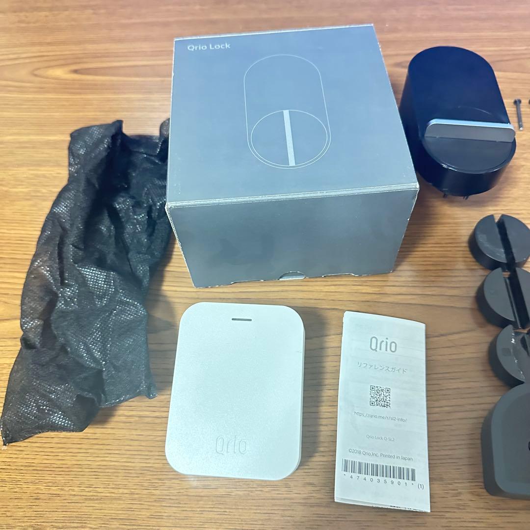 Qrio Lock 動作品 ブラック Q-SL2 Qrio hub付き