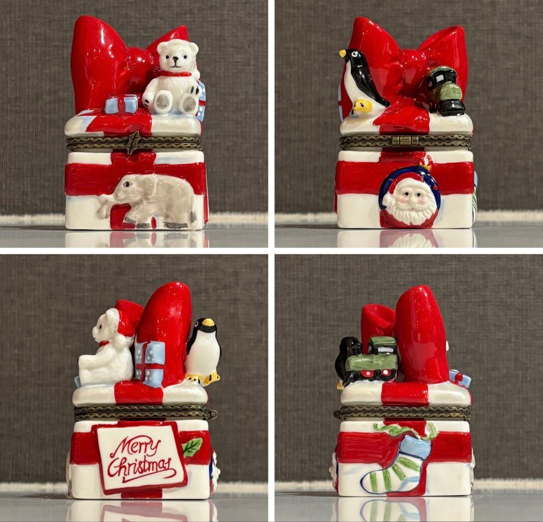 Villeroy & Bochビレロイ&ボッホ クリスマスヒンジボックス4点