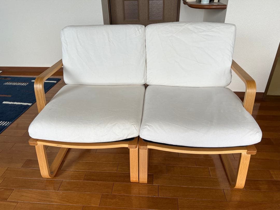 【無印良品】リビングでもダイニングでもつかえるソファチェア（2脚セット）