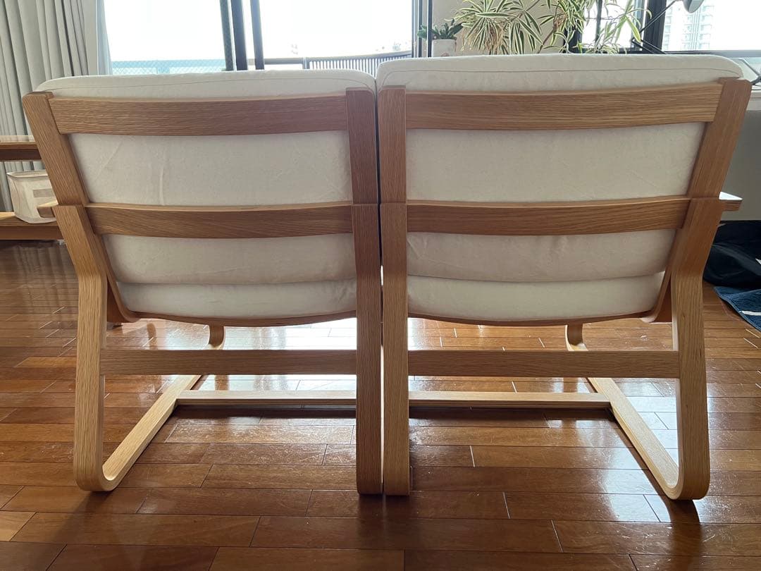 【無印良品】リビングでもダイニングでもつかえるソファチェア（2脚セット）