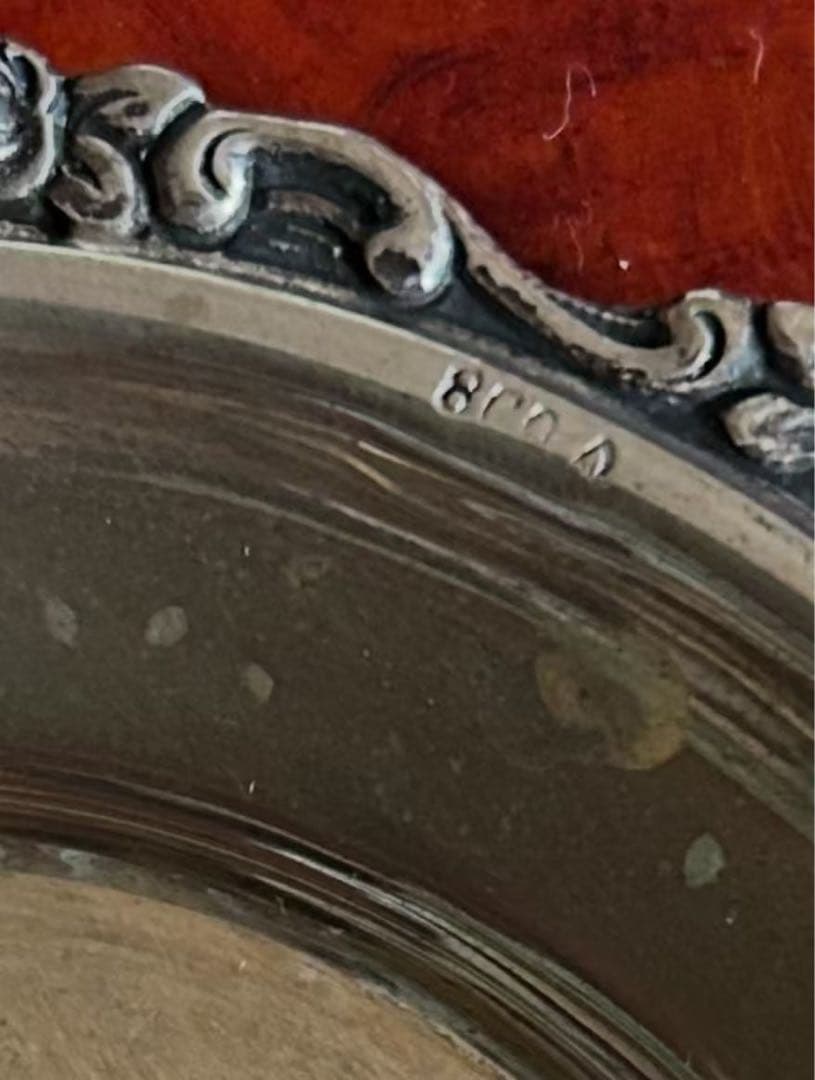 空セット　銀製カップとソーサー 800刻印