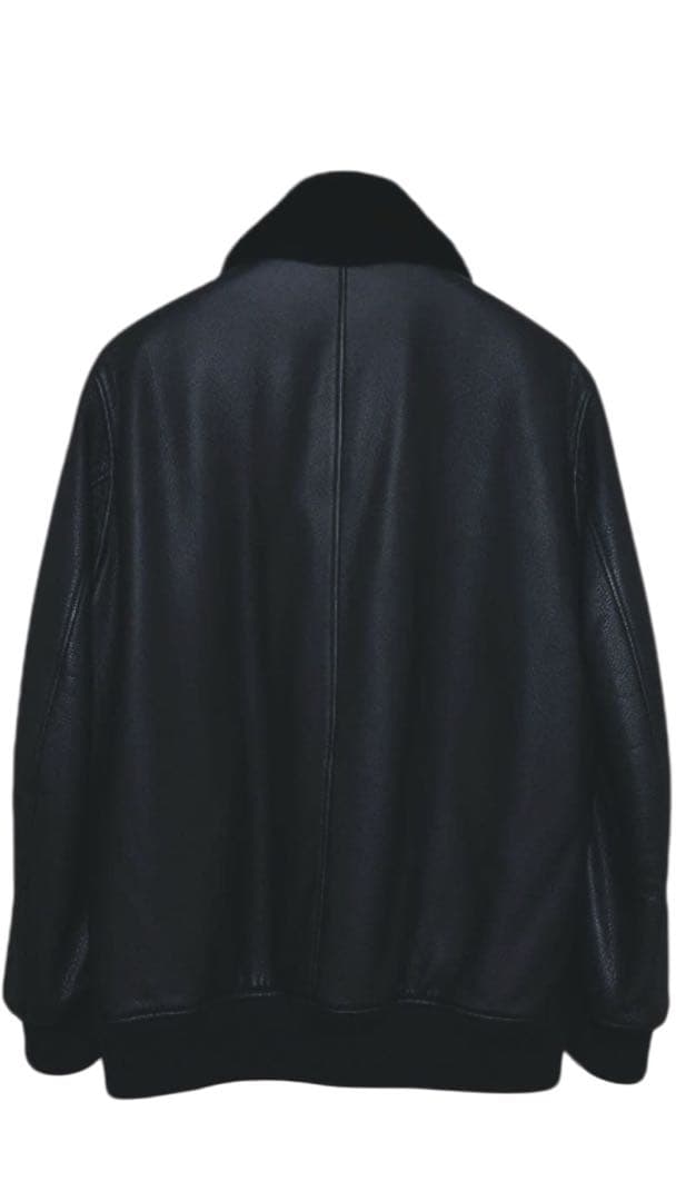 【売り切り価格】seraphin レザーフライトジャケット 黒 46 鹿革