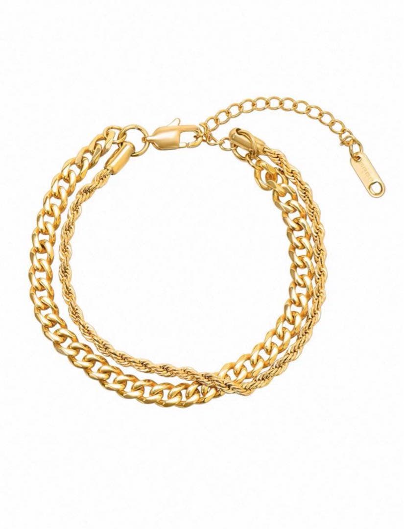 [専用]ゴールドツイストチェーンブレスレット