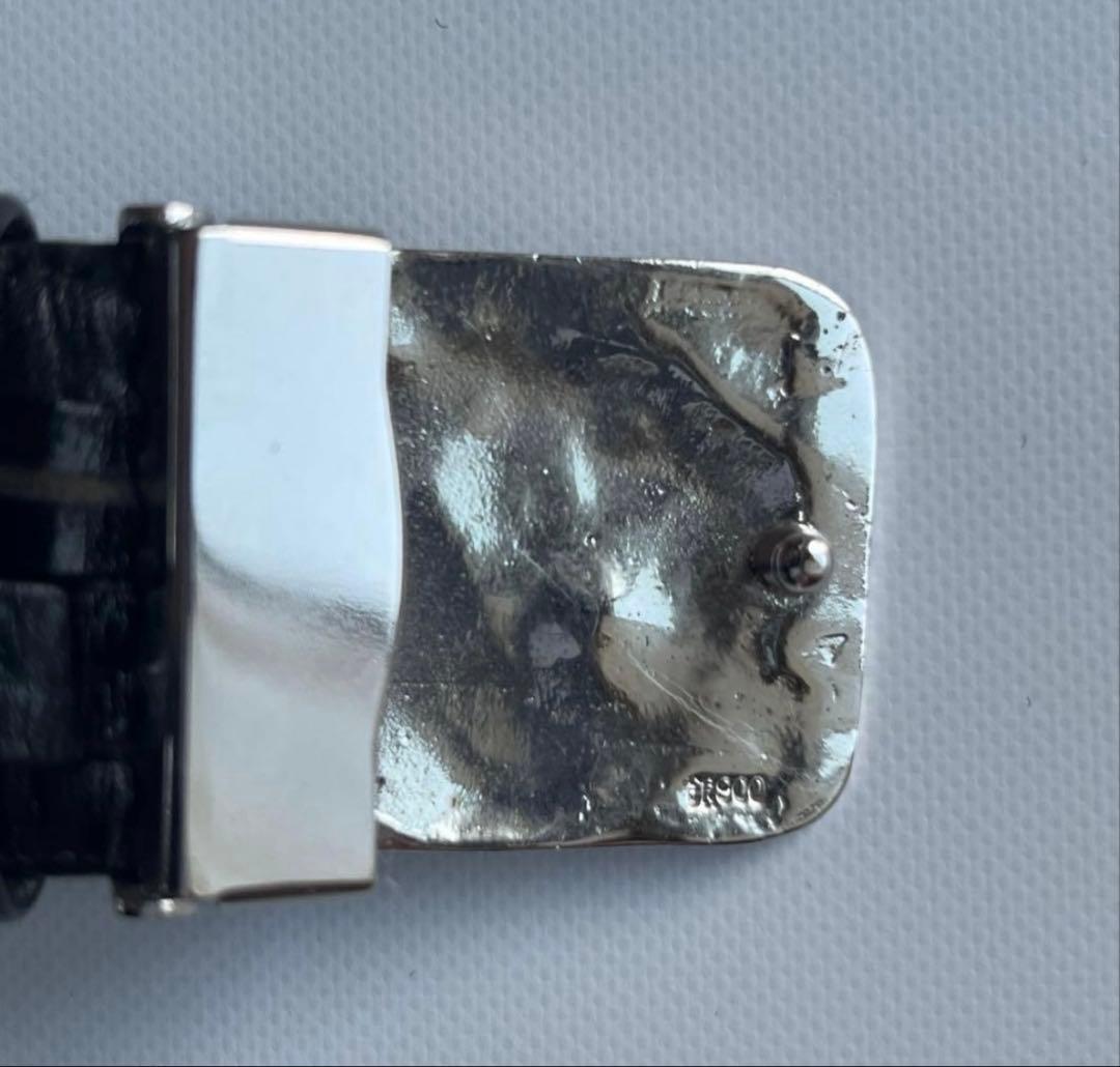 最終値下　超希少　北村西望 作　獅子吼　銀製バックル ベルト　木箱・銘あり