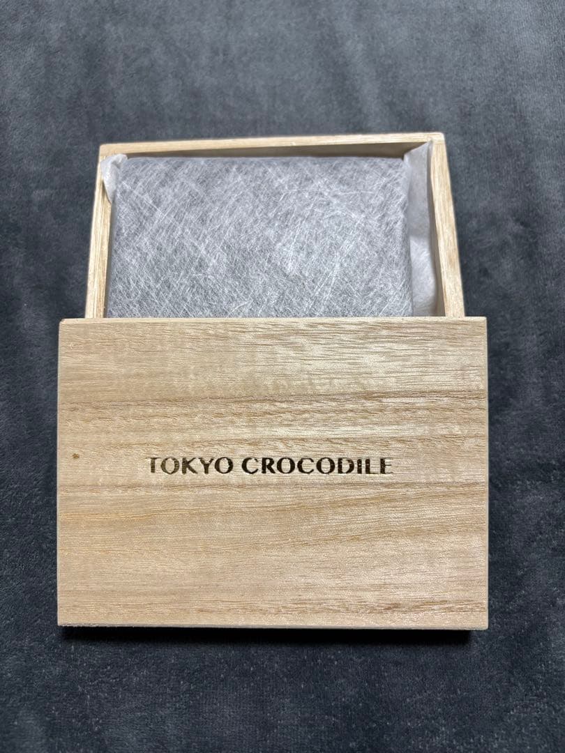 最終価格　TOKYO CROCODILE マットクロコ　無双　縦取り　名刺入れ