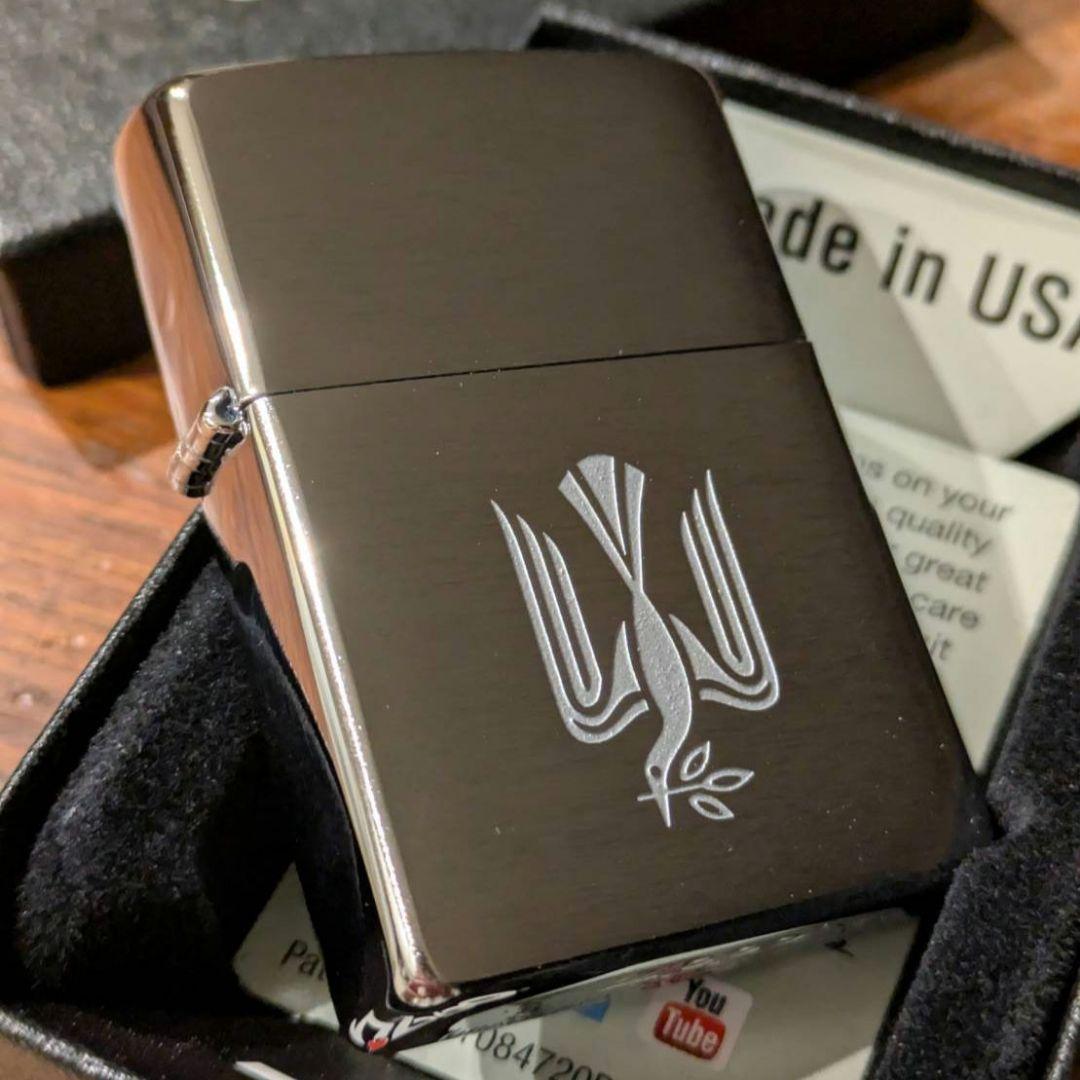 【新品】ピース Peaceロゴ シルバー Zippo 限定品
