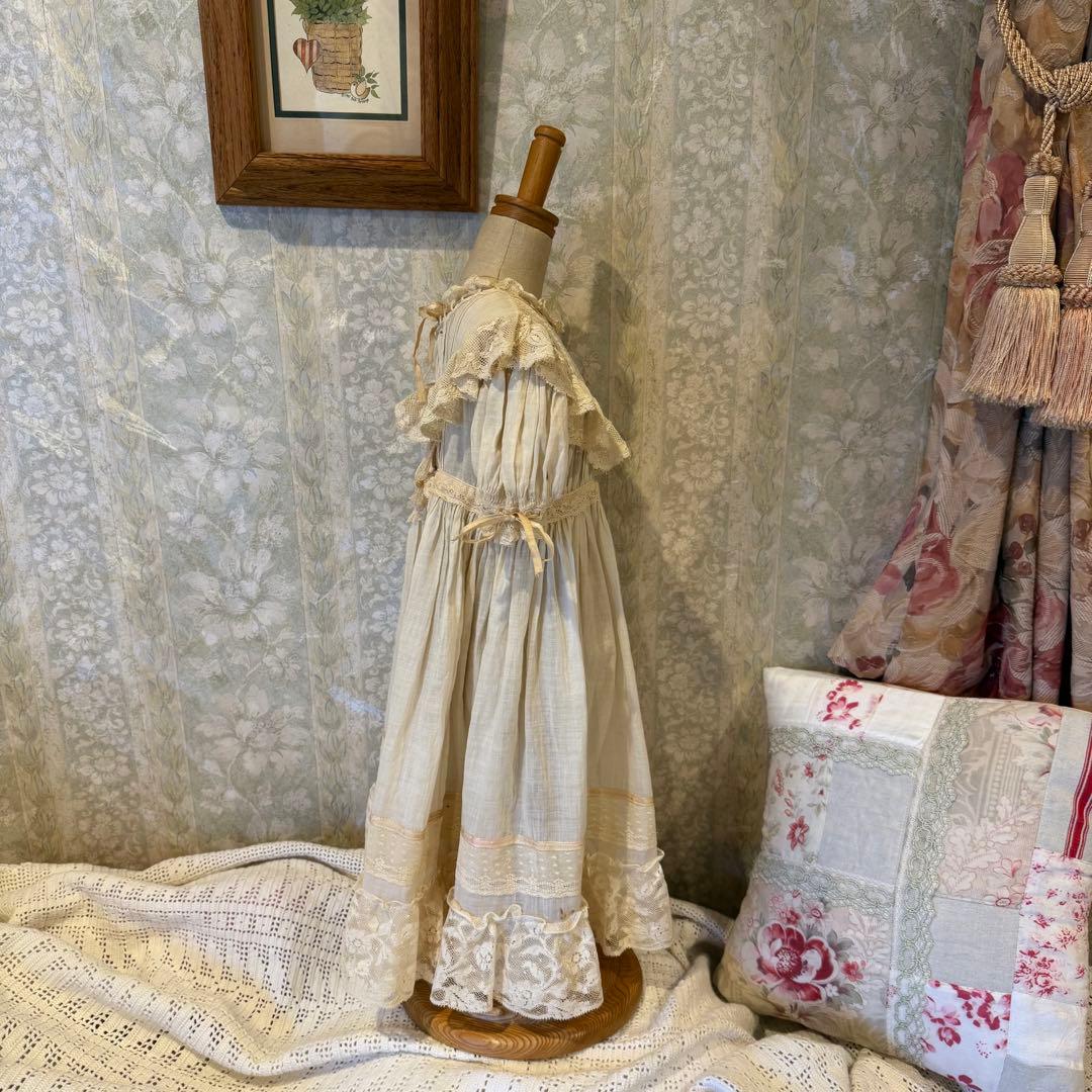 ヴィンテージドールトルソーとアンティークレースドールドレスのセット