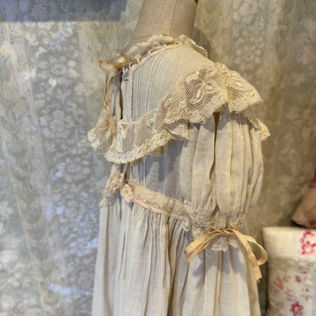 ヴィンテージドールトルソーとアンティークレースドールドレスのセット