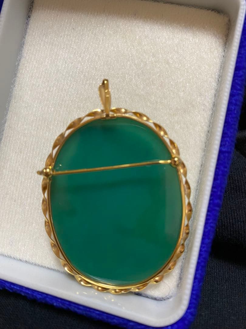 カメオ K18 ペンダントトップ ブローチ