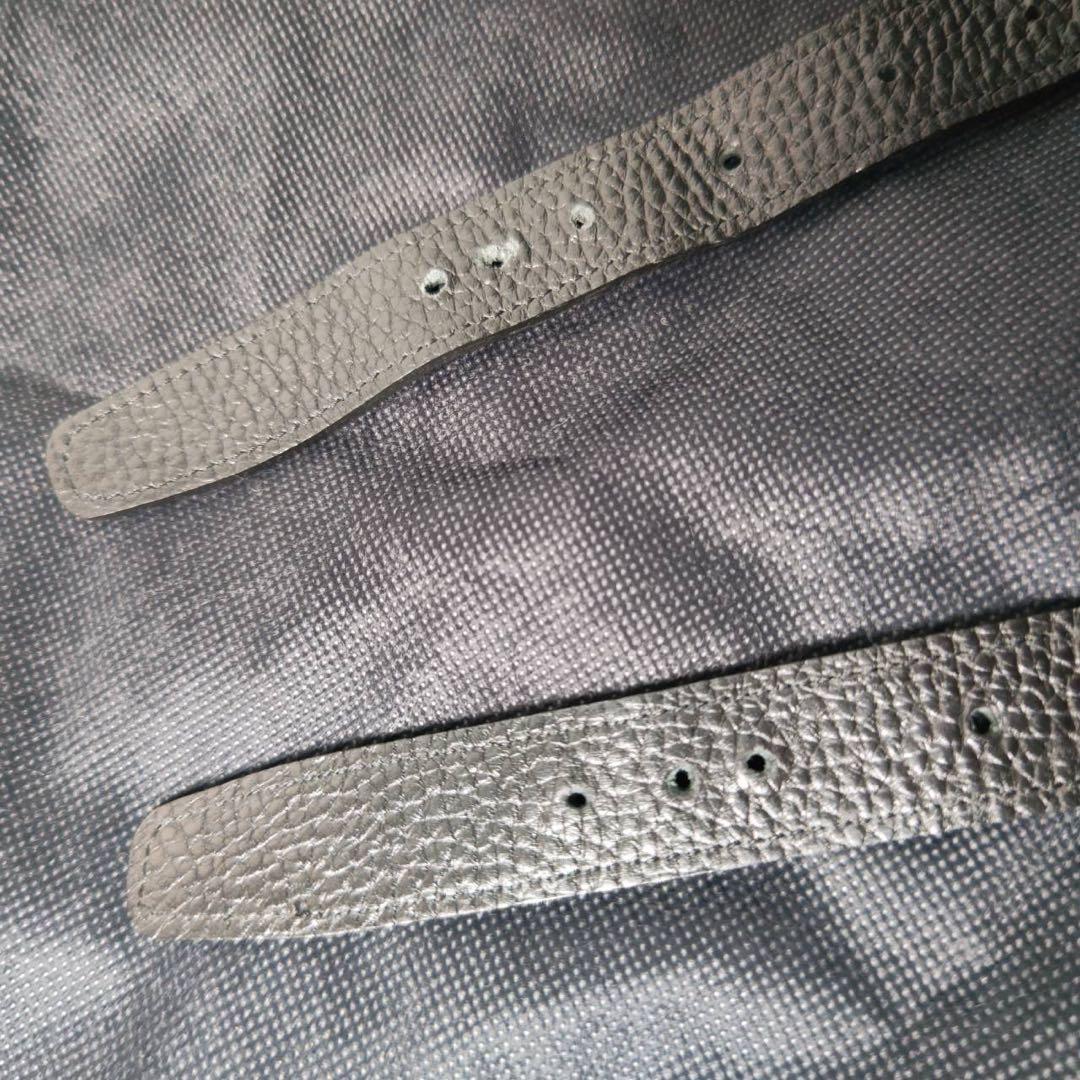 印傳屋 インデンヤ レザー 鹿革 ミニボストンバッグ ブラック