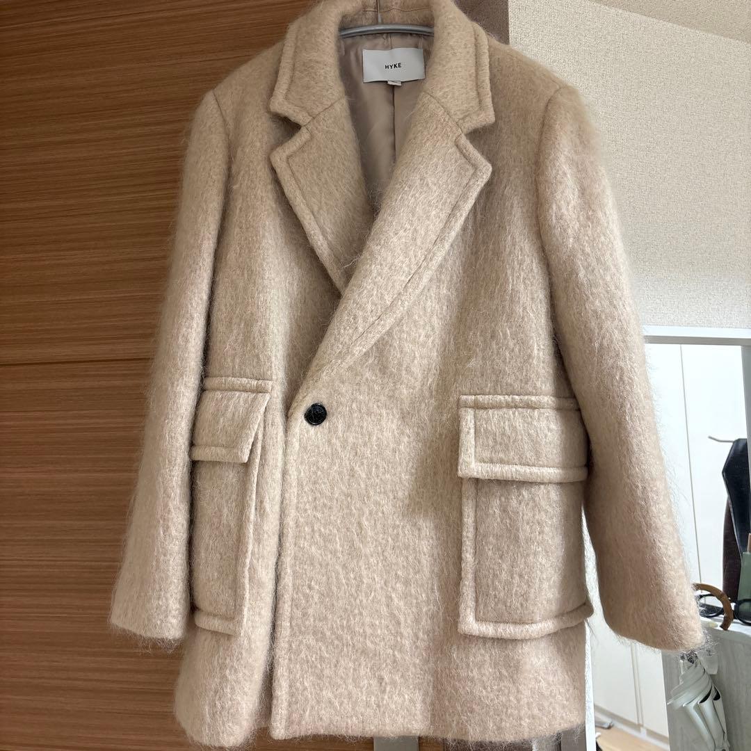 q*y様 新品未使用 HYKE 大人気シャギーモヘア ジャコート size1