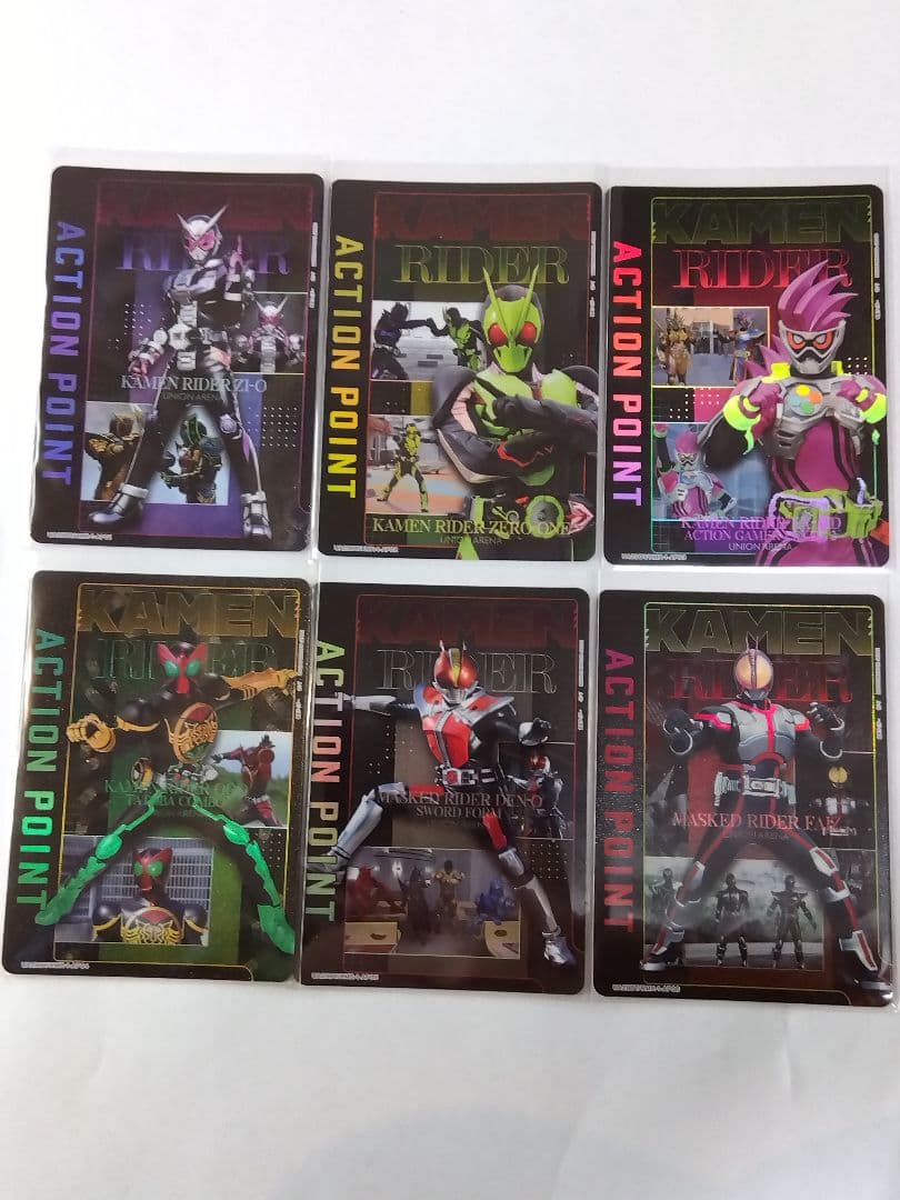 ユニオンアリーナ 仮面ライダー「アクションポイント」６枚セット
