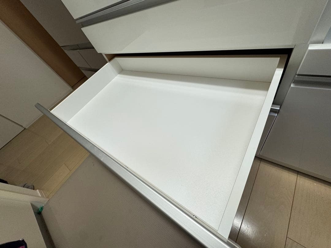 【超美品】ニトリ、レジューム、キッチンカウンター、食器棚、カウンター収納棚