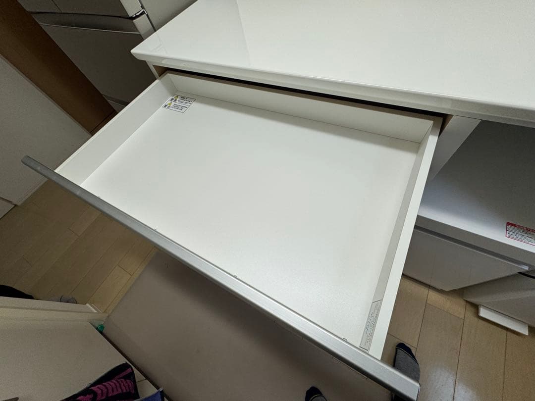 【超美品】ニトリ、レジューム、キッチンカウンター、食器棚、カウンター収納棚