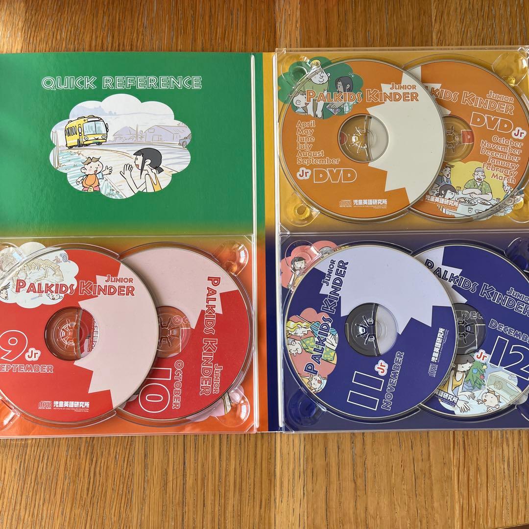 パルキッズ キンダー CD、DVDセット　子ども英語教材　付属品あり
